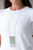 On The Fly - Blue Necklace - Paparazzi Accessories Necklace Bedazzle Me Pretty Mobile Fashion Boutique