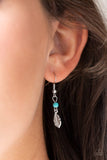 On The Fly - Blue Necklace - Paparazzi Accessories Necklace Bedazzle Me Pretty Mobile Fashion Boutique