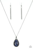 On The Home FRONTIER - Blue Necklace - Paparazzi Accessories Necklace Bedazzle Me Pretty Mobile Fashion Boutique