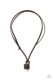 On the Lookout - Brown Necklace - Paparazzi Accessories Necklace Bedazzle Me Pretty Mobile Fashion Boutique