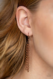On The ROAM Again - Copper Necklace - Paparazzi Accessories Necklace Bedazzle Me Pretty Mobile Fashion Boutique