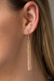 On The ROAM Again - Gold Necklace - Paparazzi Accessories Necklace Bedazzle Me Pretty Mobile Fashion Boutique
