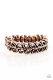 On The VINE - Copper Ring - Paparazzi Accessories Ring Bedazzle Me Pretty Mobile Fashion Boutique