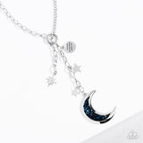 Once in a Blue Moon - Multi Necklace - Paparazzi Accessories Necklace Bedazzle Me Pretty Mobile Fashion Boutique