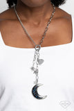 Once in a Blue Moon - Multi Necklace - Paparazzi Accessories Necklace Bedazzle Me Pretty Mobile Fashion Boutique