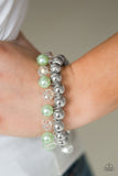 Once In A Millennium - Green Bracelet - Paparazzi Accessories Bracelet Bedazzle Me Pretty Mobile Fashion Boutique