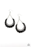 Once In A SHOWTIME - Black Earrings - Paparazzi Accessories Earrings Bedazzle Me Pretty Mobile Fashion Boutique
