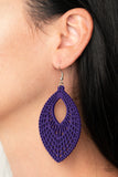 One Beach At A Time - Purple Earrings - Paparazzi Accessories Earrings Bedazzle Me Pretty Mobile Fashion Boutique