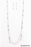 One Girl Revolution - Purple Necklace - Paparazzi Accessories Necklace Bedazzle Me Pretty Mobile Fashion Boutique
