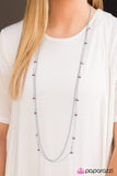 One Girl Revolution - Purple Necklace - Paparazzi Accessories Necklace Bedazzle Me Pretty Mobile Fashion Boutique