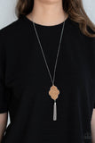 One Night In Casablanca - Silver Necklace - Paparazzi Accessories Necklace Bedazzle Me Pretty Mobile Fashion Boutique