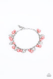 One Of A Kind-HEARTED - Orange Bracelet - Paparazzi Accessories Bracelet Bedazzle Me Pretty Mobile Fashion Boutique