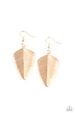 One Of The Flock - Gold Earrings - Paparazzi Accessories Earrings Bedazzle Me Pretty Mobile Fashion Boutique