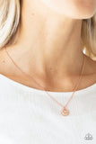 One Small Step For GLAM - Copper Necklace - Paparazzi Accessories Necklace Bedazzle Me Pretty Mobile Fashion Boutique