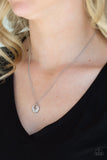 One Small Step For GLAM - White Necklace - Paparazzi Accessories Necklace Bedazzle Me Pretty Mobile Fashion Boutique