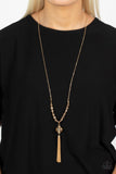 One SWAY or Another - Gold Necklace - Paparazzi Accessories Necklace Bedazzle Me Pretty Mobile Fashion Boutique