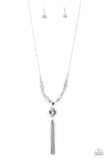 One SWAY or Another - Silver Necklace - Paparazzi Accessories Necklace Bedazzle Me Pretty Mobile Fashion Boutique