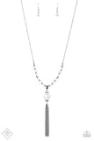 One SWAY or Another - White Necklace - Paparazzi Accessories Necklace Bedazzle Me Pretty Mobile Fashion Boutique
