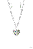 Online Dating - Green Necklace - Paparazzi Accessories Necklace Bedazzle Me Pretty Mobile Fashion Boutique