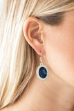 Only FAME In Town - Blue Earrings - Paparazzi Accessories Earrings Bedazzle Me Pretty Mobile Fashion Boutique