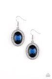Only FAME In Town - Blue Earrings - Paparazzi Accessories Earrings Bedazzle Me Pretty Mobile Fashion Boutique