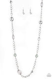 Only For Special Occasions - Silver Necklace - Paparazzi Accessories Necklace Bedazzle Me Pretty Mobile Fashion Boutique