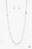 Only For Special Occasions - Yellow Necklace - Paparazzi Accessories Necklace Bedazzle Me Pretty Mobile Fashion Boutique