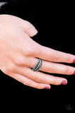 Only Time QUILL Tell - Silver Ring - Paparazzi Accessories Ring Bedazzle Me Pretty Mobile Fashion Boutique