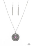 Opal Gardens - Purple Necklace - Paparazzi Accessories Necklace Bedazzle Me Pretty Mobile Fashion Boutique
