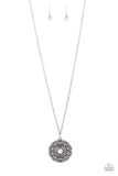 Opal Gardens - White Necklace - Paparazzi Accessories Necklace Bedazzle Me Pretty Mobile Fashion Boutique