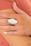 Opal Odyssey - Brass Ring - Paparazzi Accessories Ring Bedazzle Me Pretty Mobile Fashion Boutique