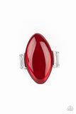 Opal Odyssey - Red Ring - Paparazzi Accessories Ring Bedazzle Me Pretty Mobile Fashion Boutique