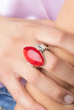 Opal Odyssey - Red Ring - Paparazzi Accessories Ring Bedazzle Me Pretty Mobile Fashion Boutique