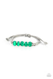 Opal Paradise - Green Bracelet - Paparazzi Accessories Bracelet Bedazzle Me Pretty Mobile Fashion Boutique