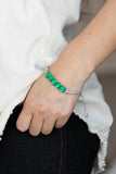 Opal Paradise - Green Bracelet - Paparazzi Accessories Bracelet Bedazzle Me Pretty Mobile Fashion Boutique