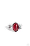 Opal Pools - Red Ring - Paparazzi Accessories Ring Bedazzle Me Pretty Mobile Fashion Boutique