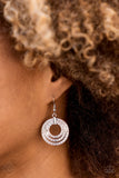 Open Plains - Silver Earrings - Paparazzi Accessories Earrings Bedazzle Me Pretty Mobile Fashion Boutique