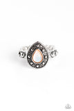 Opera Showcase - Orange Ring - Paparazzi Accessories Ring Bedazzle Me Pretty Mobile Fashion Boutique