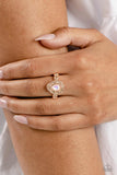 Opera Showcase - Rose Gold Ring - Paparazzi Accessories Ring Bedazzle Me Pretty Mobile Fashion Boutique