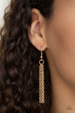 Optical Illusion - Gold Necklace - Paparazzi Accessories Necklace Bedazzle Me Pretty Mobile Fashion Boutique