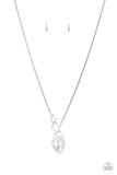 Optical Opulence - White Necklace - Paparazzi Accessories Necklace Bedazzle Me Pretty Mobile Fashion Boutique