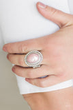 Opulently Olympian - Pink Ring - Paparazzi Accessories Ring Bedazzle Me Pretty Mobile Fashion Boutique