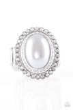 Opulently Olympian - Silver Ring - Paparazzi Accessories Ring Bedazzle Me Pretty Mobile Fashion Boutique