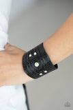 Orange County - Black Bracelet - Paparazzi Accessories Bracelet Bedazzle Me Pretty Mobile Fashion Boutique