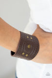 Orange County - Brass Bracelet - Paparazzi Accessories Bracelet Bedazzle Me Pretty Mobile Fashion Boutique