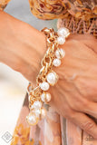 Orbiting Opulence - Gold Bracelet - Paparazzi Accessories Bracelet Bedazzle Me Pretty Mobile Fashion Boutique