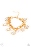 Orbiting Opulence - Gold Bracelet - Paparazzi Accessories Bracelet Bedazzle Me Pretty Mobile Fashion Boutique