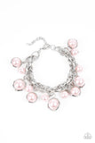 Orbiting Opulence - Pink Bracelet - Paparazzi Accessories Bracelet Bedazzle Me Pretty Mobile Fashion Boutique