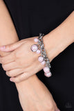 Orbiting Opulence - Pink Bracelet - Paparazzi Accessories Bracelet Bedazzle Me Pretty Mobile Fashion Boutique
