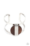 Organic Fusion - Brown Bracelet - Paparazzi Accessories Bracelet Bedazzle Me Pretty Mobile Fashion Boutique